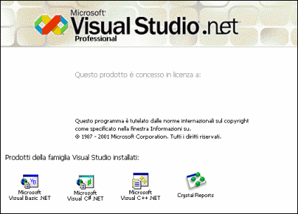 Microsoft Visual Studio.net Edizione Professional